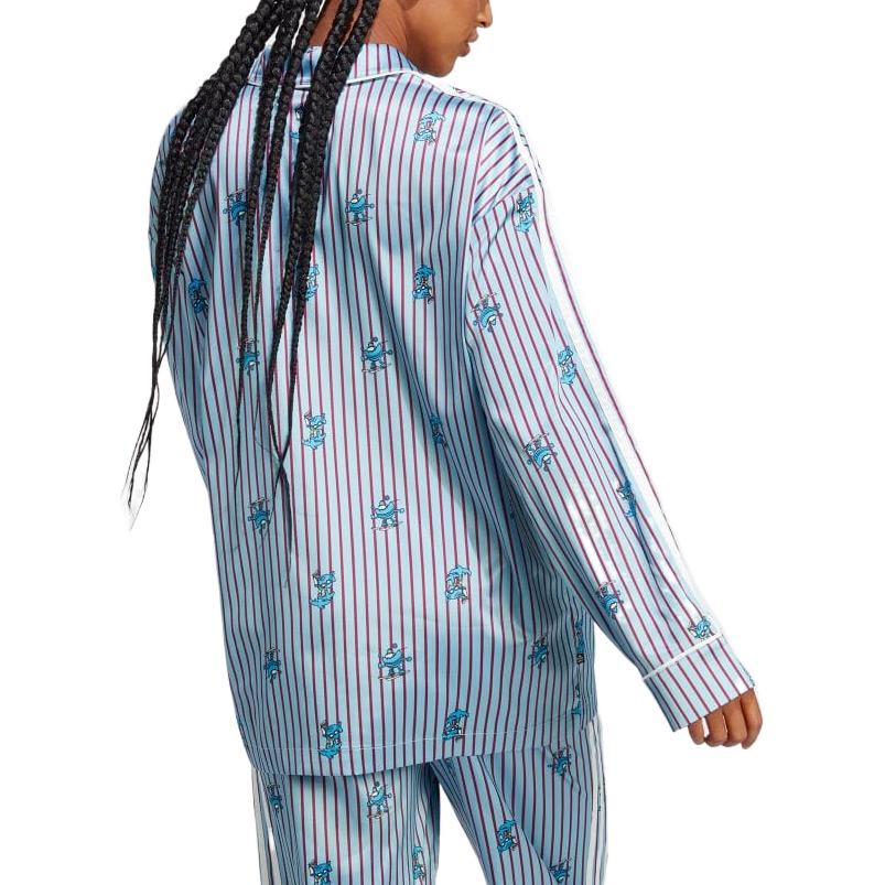 (WMNS) adidas Satin Xmas Top 'Blue' HY4571