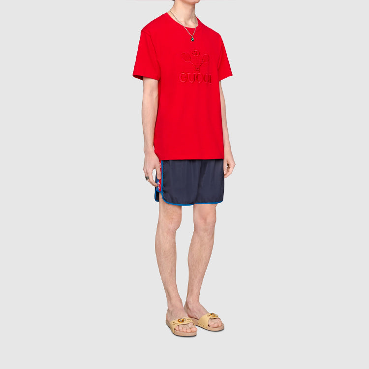 Gucci G Logo Striped Shorts For Men Navy 577800-XHABJ-4487