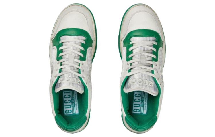 Gucci Mac80 Embroidered Sneakers 'White Green' 749896-AAB79-9148