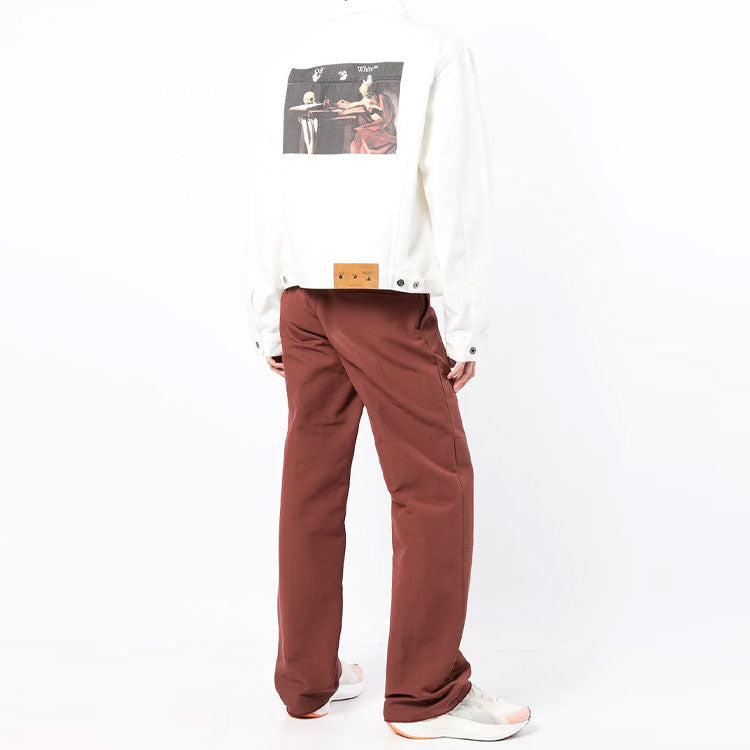 Off-White SS22 Denim Jacket Ordinary Version White OMYE079C99DEN0020110