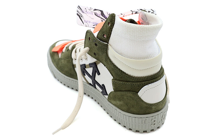 Off-White Court 3.0 High-Top Sneakers Green OMIA065F21LEA0036310