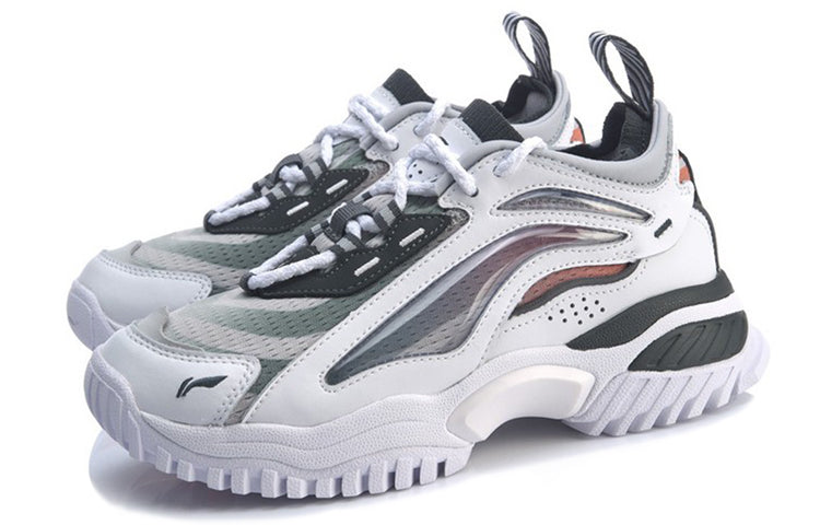 (WMNS) Li-Ning Aurora Windwalker x Gilt Bad Five 'White Grey' AGLP108-3