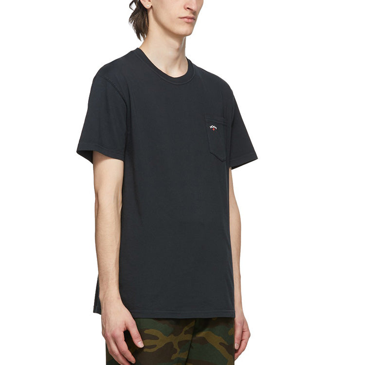NOAH Pocket Tee Washed Short Sleeve Unisex Black NOAH-SS19-009