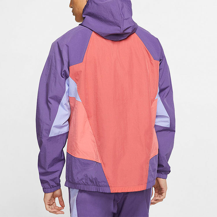 Nike Sportswear Heritage Windrunner Splicing hooded Woven Jacket Colorblock CJ4359-603