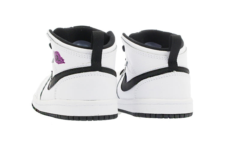 (TD) Air Jordan 1 Mid 'White Fuchsia Blast' 644507-138