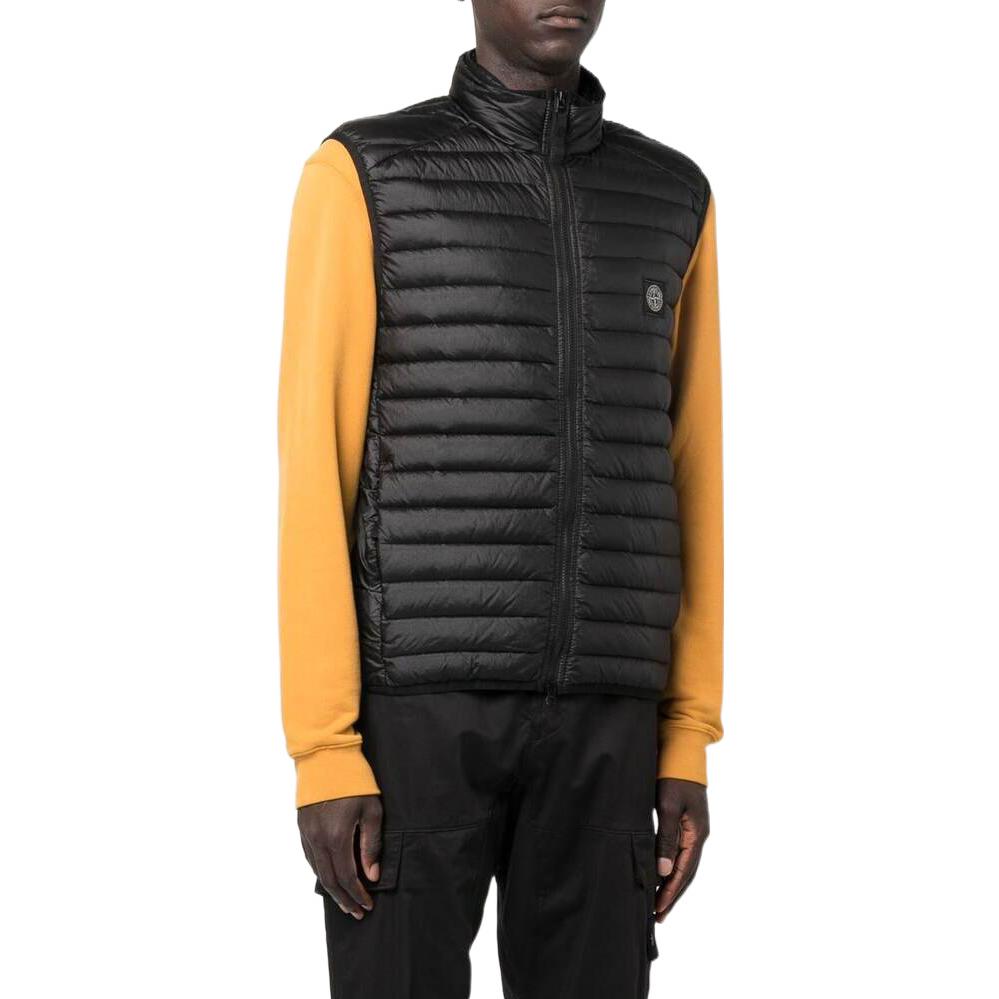 STONE ISLAND Patch Nylon Down Vest 'Black' 7715G0224-V0029