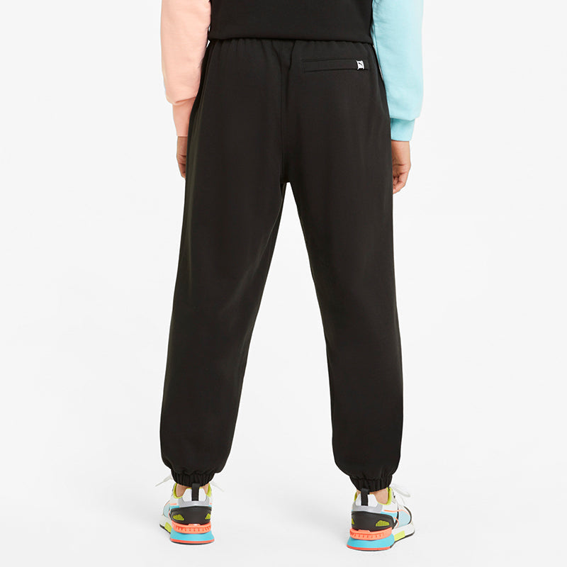 PUMA Downtown Logo Sweatpants Casual Sports Sweatpants Men's Black 531433-01