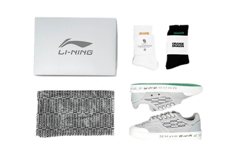 Li-Ning Wave Low 50/50 'Grey White Special Box' AECS045-4