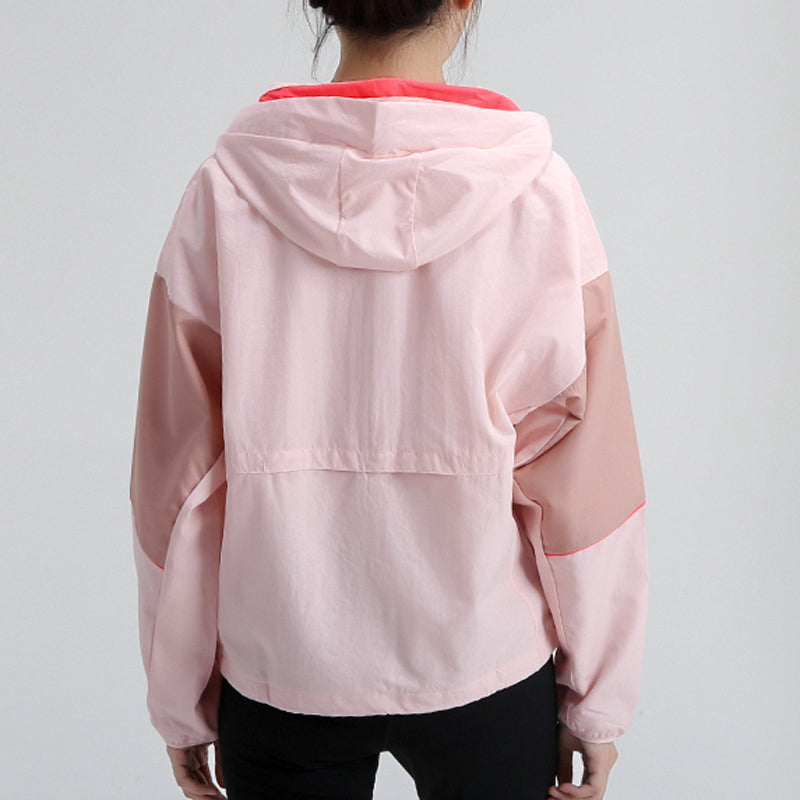 (WMNS) adidas W.N.D. Colorblock Sports Hooded Jacket Pink Red GF0133