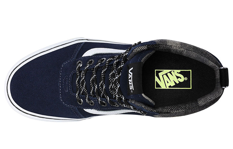 Vans Ward Hi Casual Skateboarding Shoes Navy Blue VN0A3JET15M
