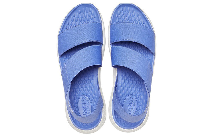 (WMNS) Crocs LiteRide Lightweight Sky Blue Sandals 206081-4SE