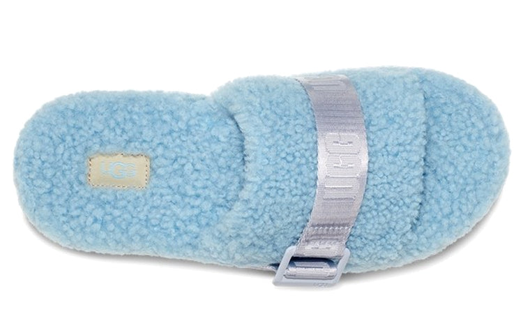 (WMNS) UGG Fluffita Outdoor Thick Sole Slipper Sky Blue 1113475-HRZN