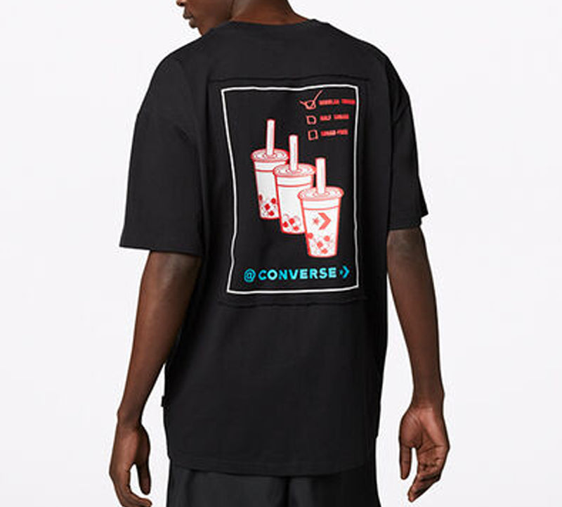Converse Applique Short-sleeve Tee Unisex Black 10020849-001