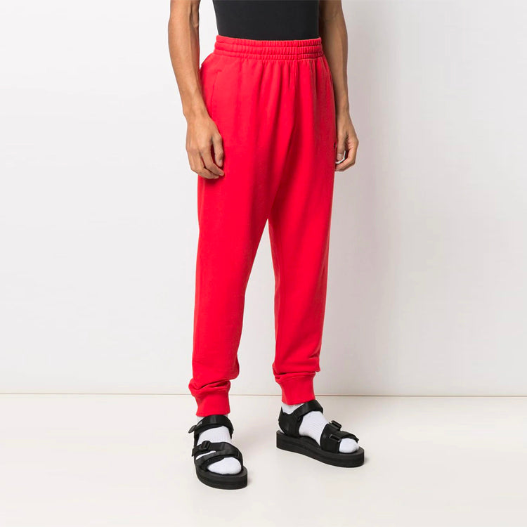 Off-White SS21 Logo Printing Sports Pants Red OMCH033R21FLE0022510