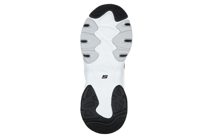 (WMNS) Skechers D Lites 3.0 Low-Top Daddy Shoes White/Black 13381-WBO
