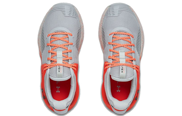 (WMNS) Under Armour Hovr Apex Running Shoes Grey/Orange 3022209-102