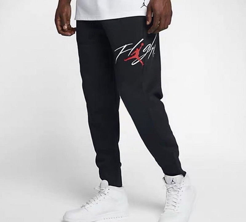 Air Jordan Air Alphabet Printing Knit Fleece Sports Long Pants Black CQ7750-010