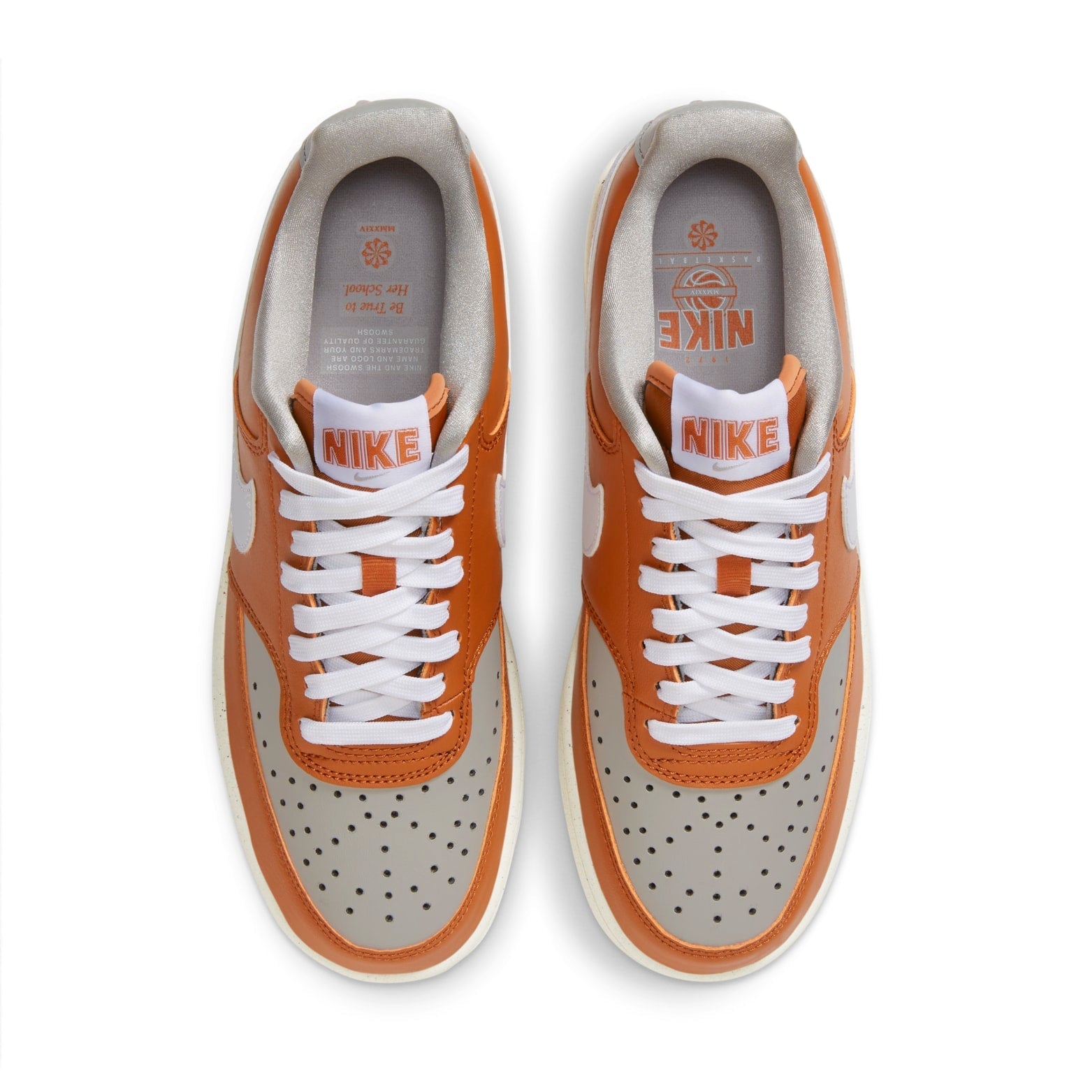 (WMNS) Nike Court Vision LO NN 'Orange Grey' FJ2767-800