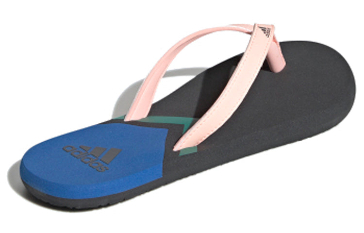 (WMNS) adidas Eezay Flip Flop Slipper 'Black Pink Blue' F35030