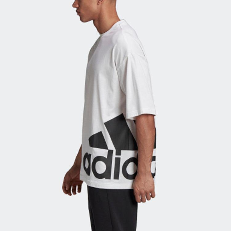 adidas M Mh Boxbos Tee Side Large Logo Short Sleeve White FR6608