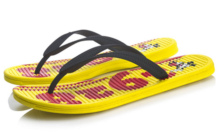 Li-Ning x Disney LN Floper Sandals Black/Yellow AGAP003-2