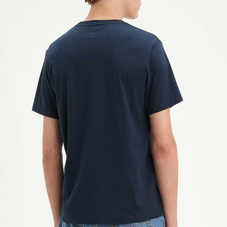 Men's Levis BOX Logo Short Sleeve Navy Blue 85785-0010