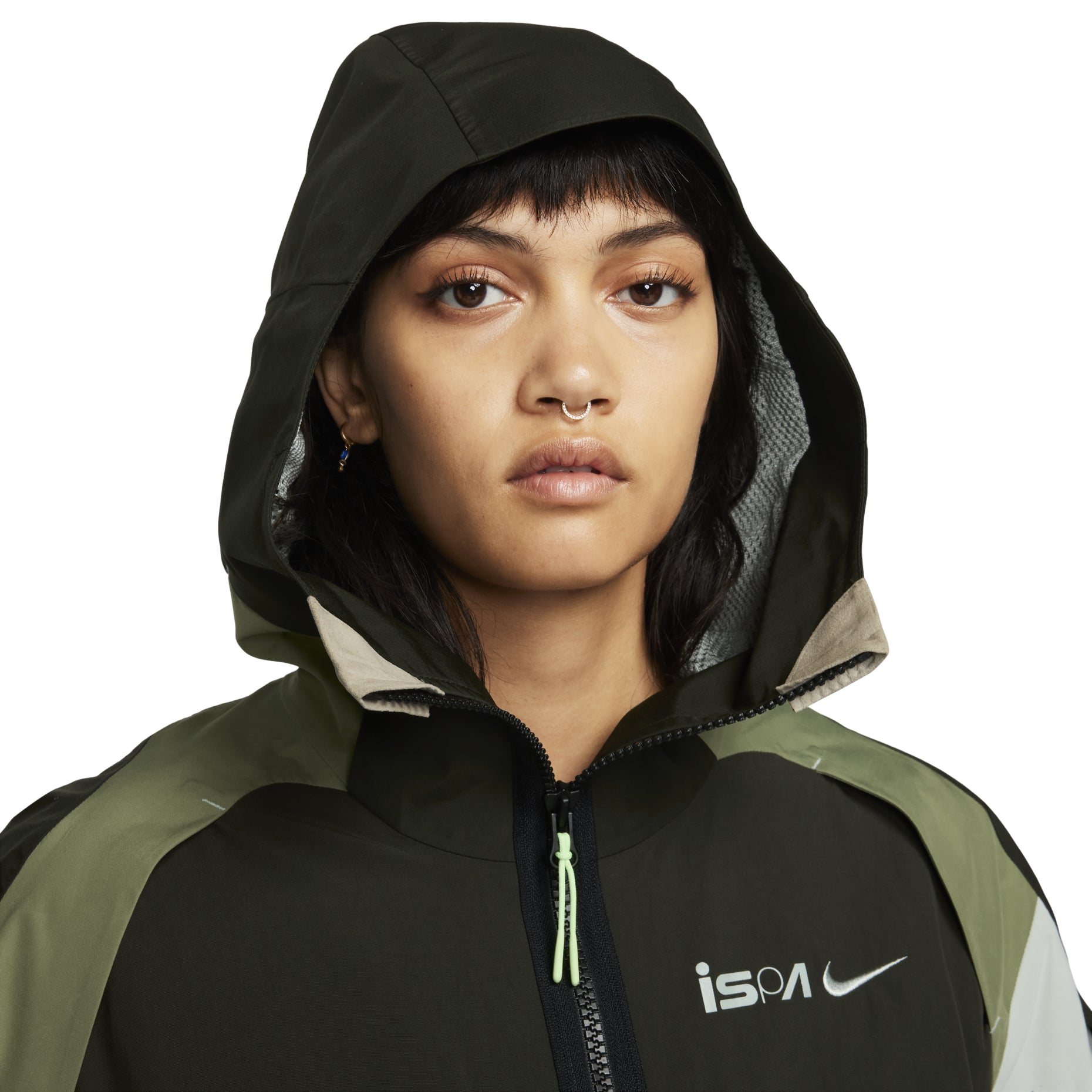 Nike ISPA Jacket Asia Sizing 'Sequoia Alligator Light Silver' FB2370-355