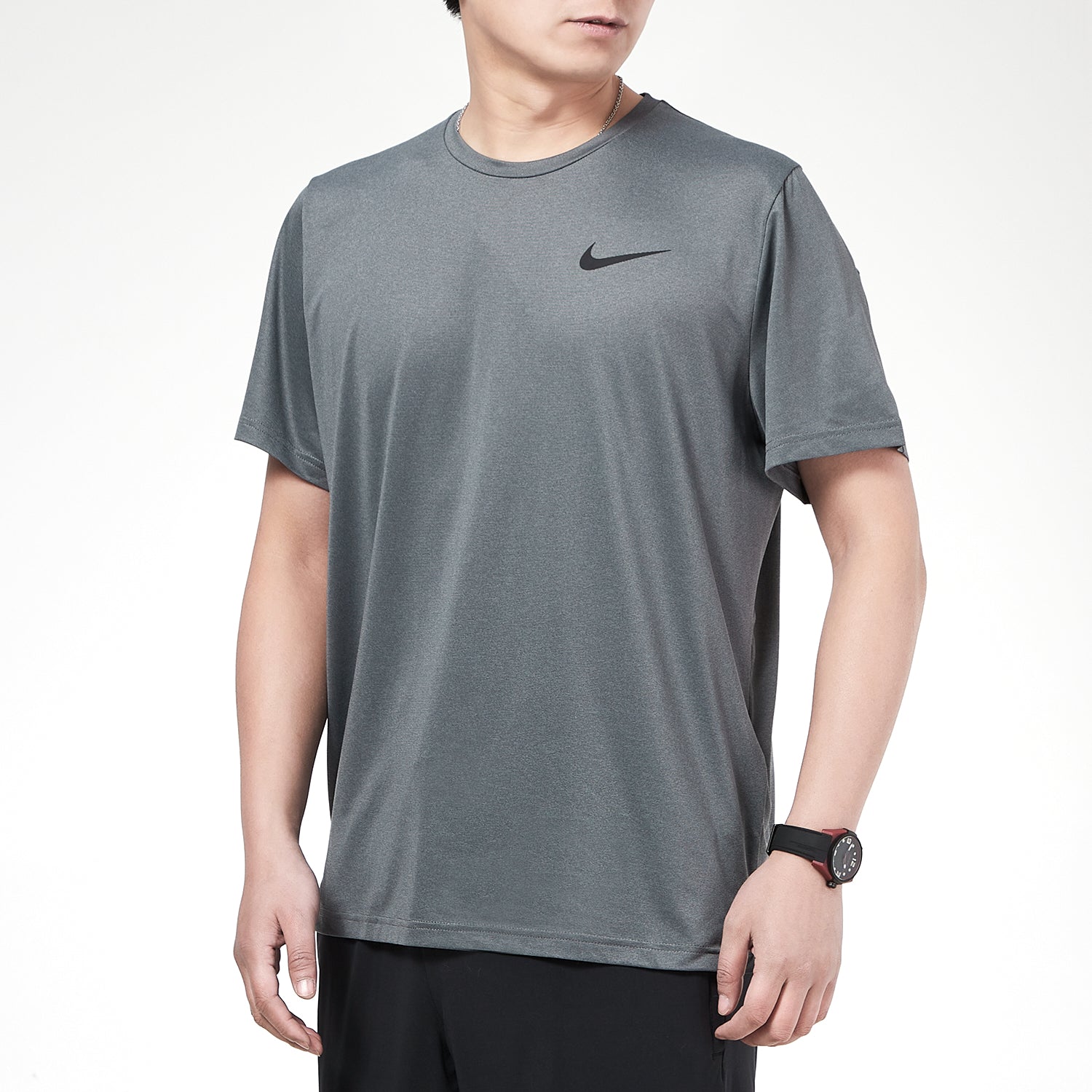 Nike MENS Pro Dri-FIT Casual Sports Quick-drying Short Sleeve Grey Gray CZ1182-010