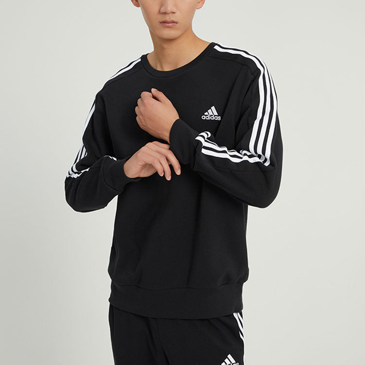 adidas Essentials French Terry 3-Stripes Sweatshirt 'Black' IC9317