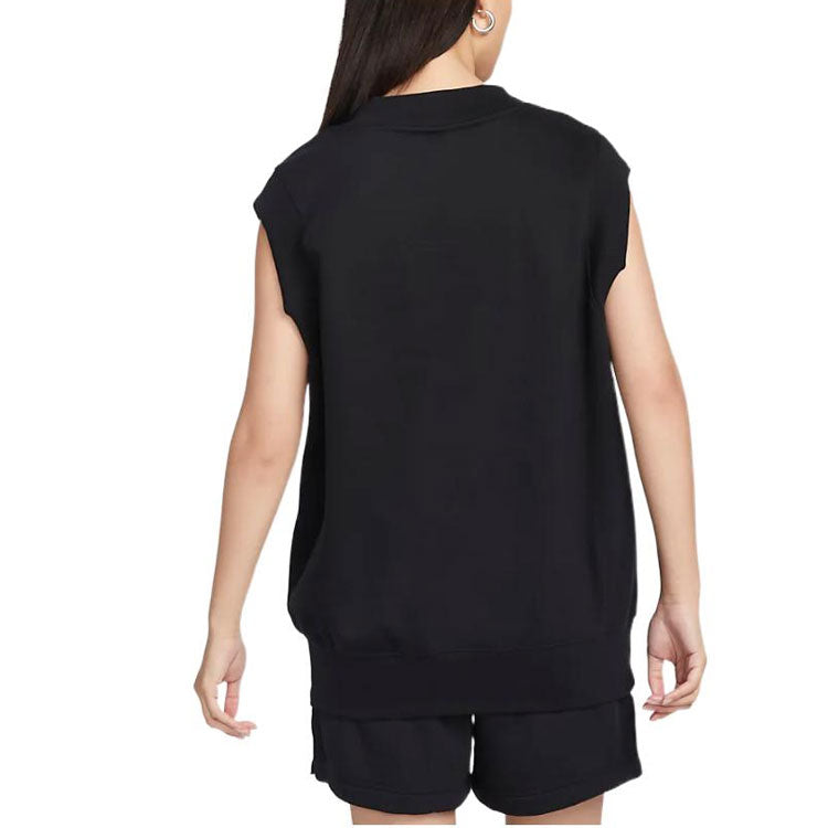 (WMNS) Nike Sportswear Phoenix Fleece Oversized Vest 'Black' DQ6760-010