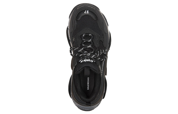 (WMNS) Balenciaga Triple S Sneaker 'Black Iridescent' 544351W2FB21001