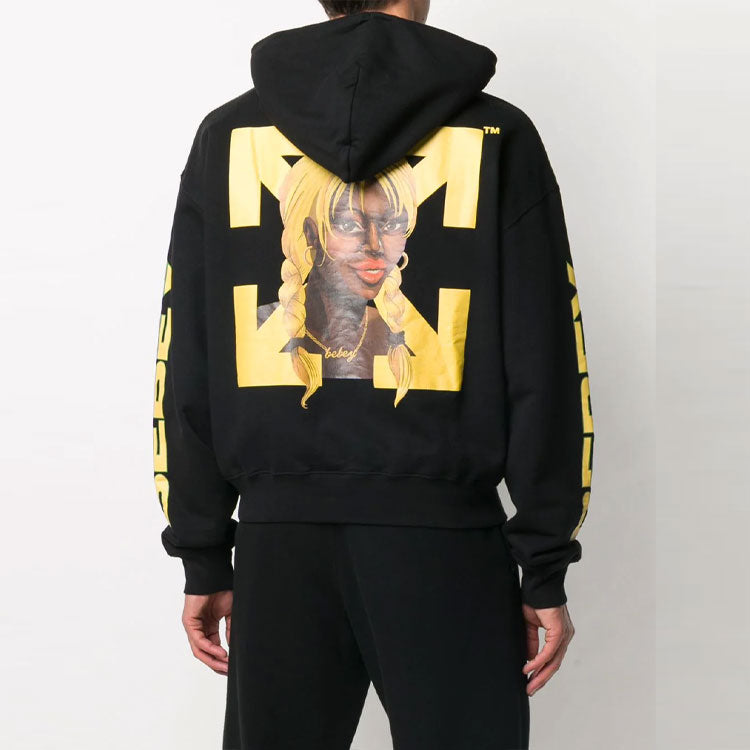 Off-White x Theophilus London Crossover Bebey Printing Casual Cozy Black OMBB037G20FLE0081018