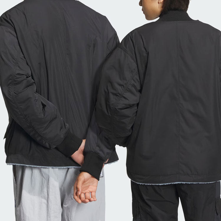 adidas Reverse Sherpa Jackets Asia Sizing 'Black' IN0989