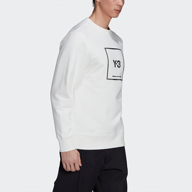 Y-3 Unisex SS21 Logo Printing Sweatshirt White GV6058
