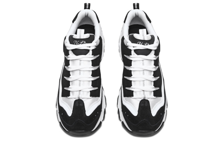 (WMNS) Skechers D'Lites 1.0 'White Black' 13141-BKW