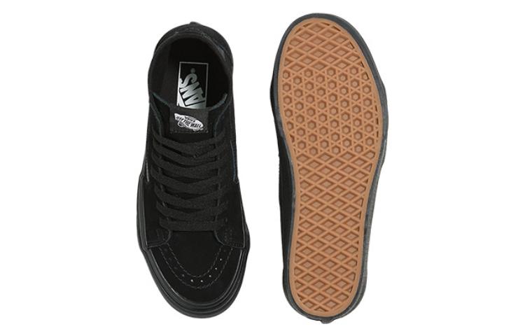 Vans Sk8-Hi Tapered Stackform Suede Canvas 'Black' VN0A5JMKBKA