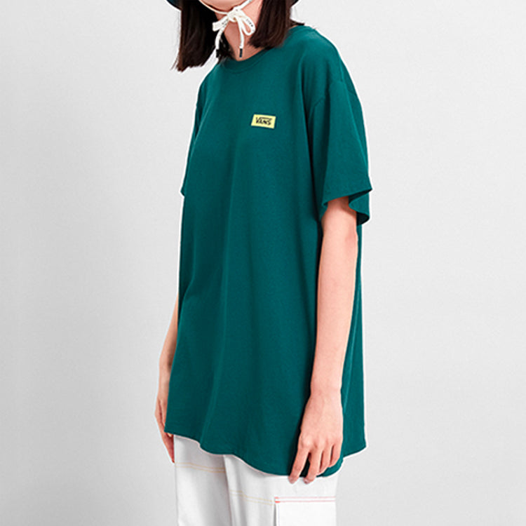 Vans Alphabet Printing Casual Short Sleeve Couple Style Green VN0A4BRPTTZ