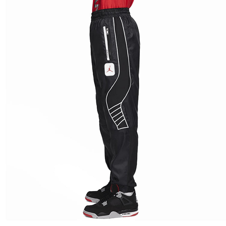 Air Jordan Legacy AJ5 logo Printing Bundle Feet Casual Sports Pants Black CU1670-010