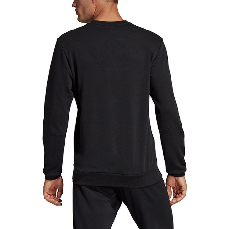 adidas Id Box Gr Sweat Logo Printing Sports Round Neck Pullover Knit Black DV3062