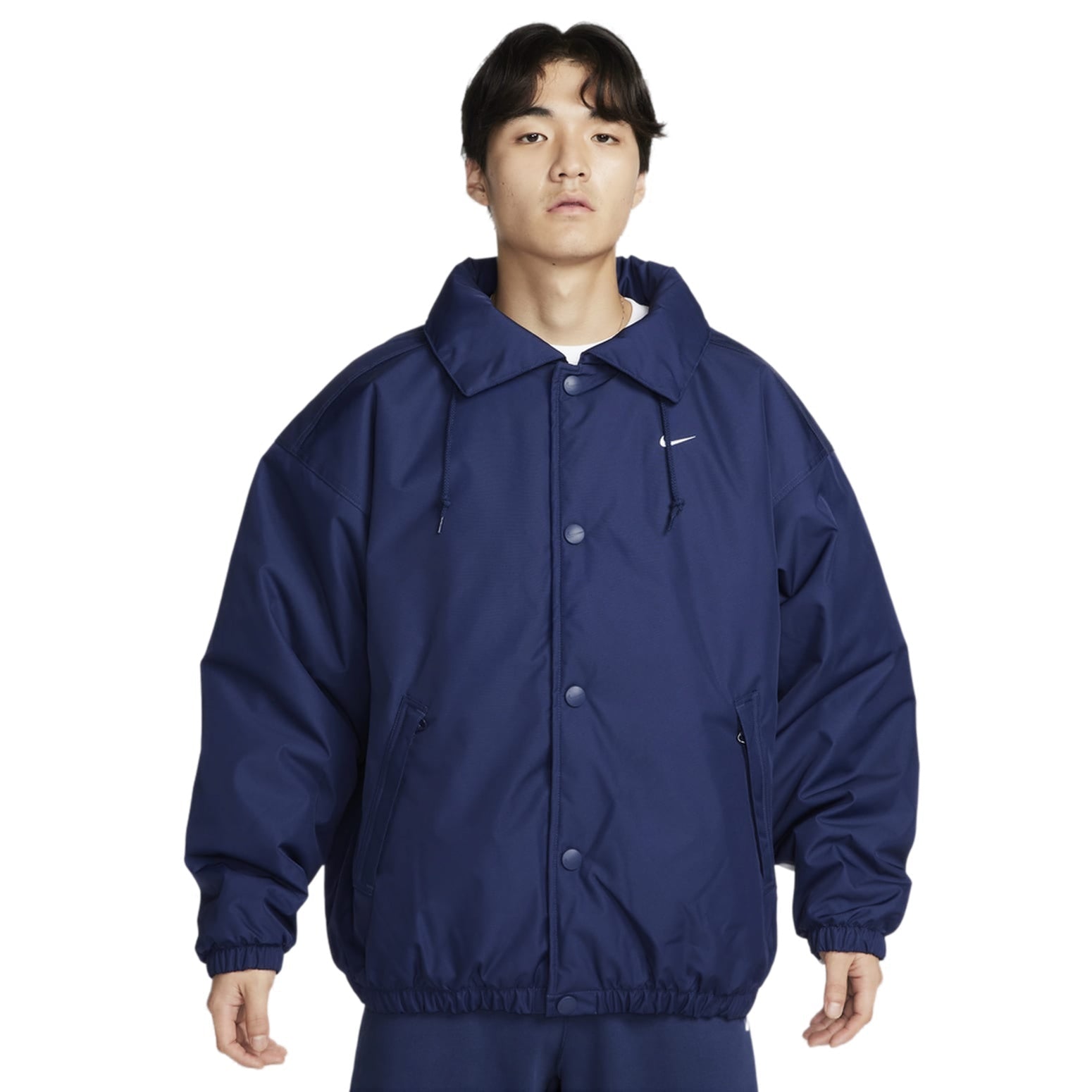 Nike Sportswear Solo Swoosh Puffer Jacket 'Navy Blue' FB7853-410