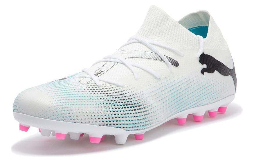 PUMA Future 7 Match MG Cleats 'White Blue Pink' 107719-01