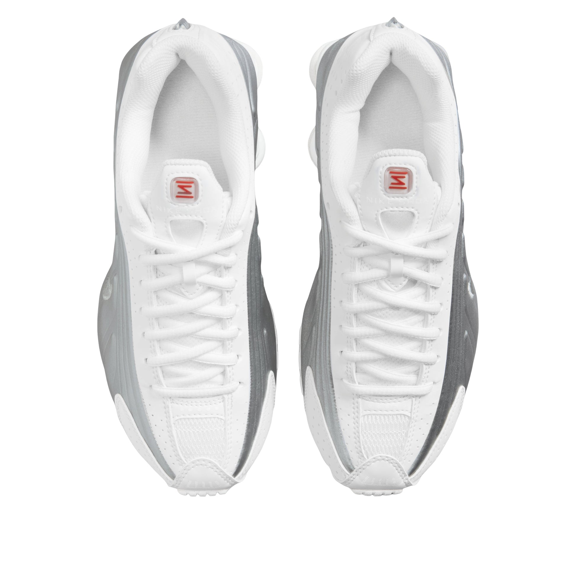 (GS) Nike Shox R4 'White Metallic Silver' CW2626-101