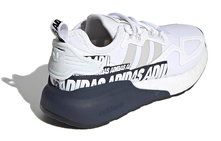 (GS) adidas originals ZX 2K Boost J 'White Gray Blue' FY2630