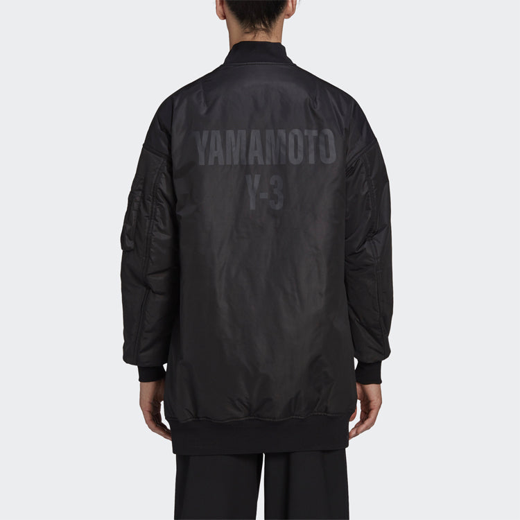 Men's Y-3 Back Logo Zipper Jacket Black GK4366