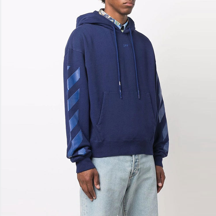 Off-White Arrow Pattern Logo Stripe Version Blue OMBB037F21FLE0074545