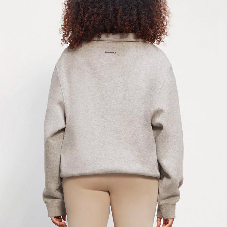 Fear of God Essentials FW20 Half Zip Pullover 'Oatmeal' 0192250500233260