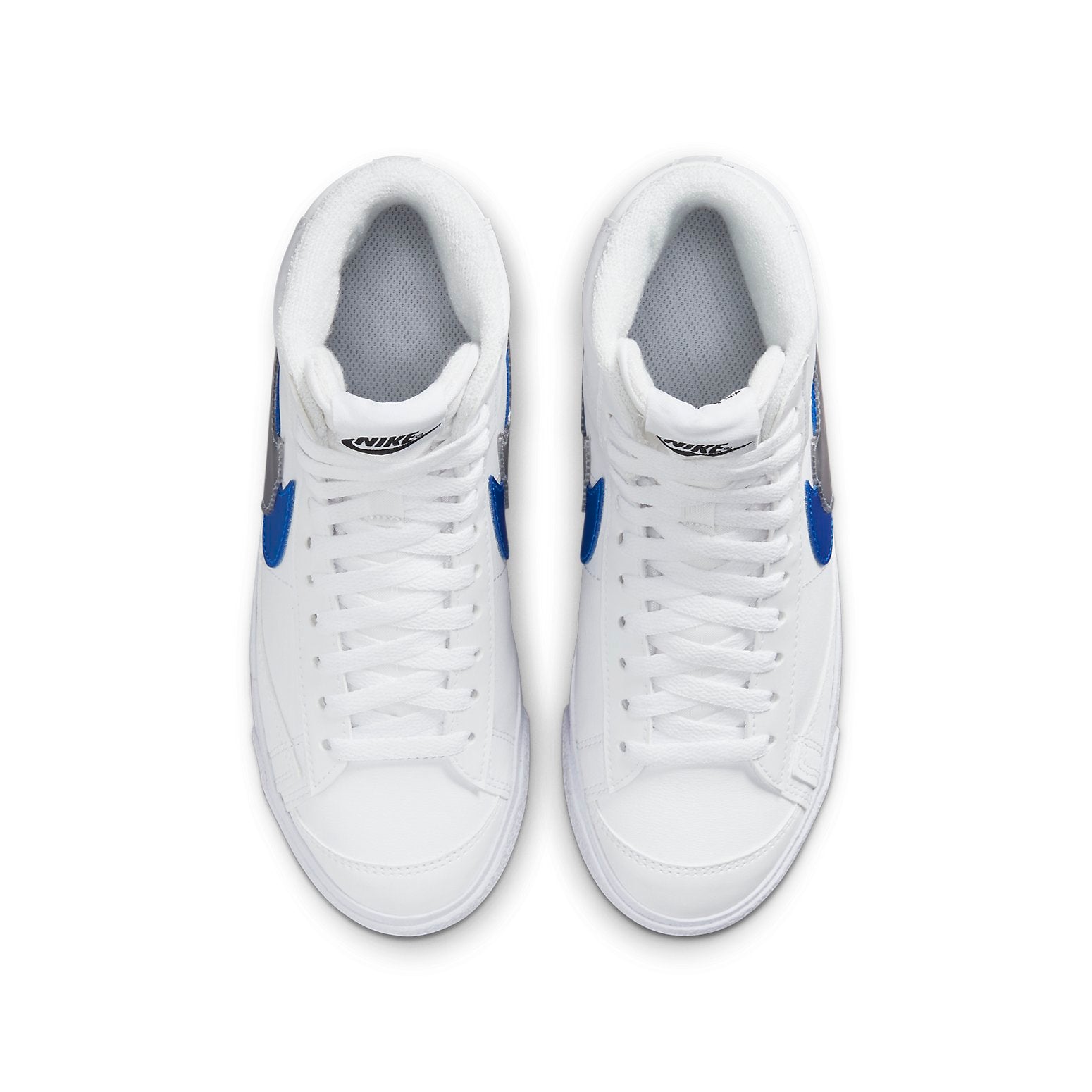 (GS) Nike Blazer Mid Next Nature 'Double Swoosh - White Hyper Royal' FD0690-100