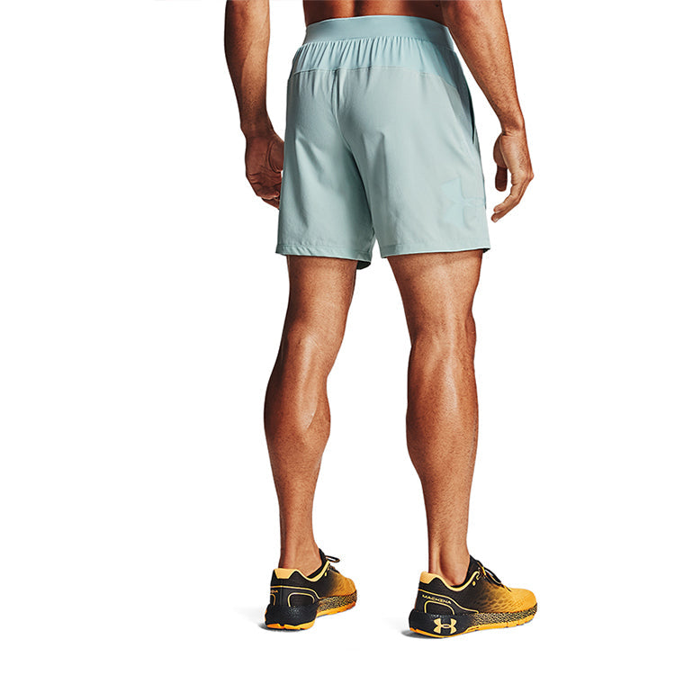 Under Armour Qualifier SpeedPocket 7inch Running Shorts 'Light Aqua' 1350888-477