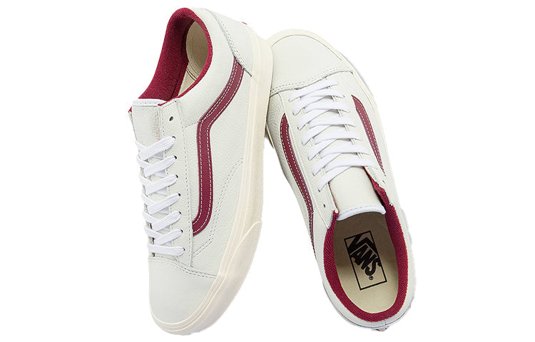 Vans Unisex Style 36 Low-Top Sneakers White/Red VN0A54F676N