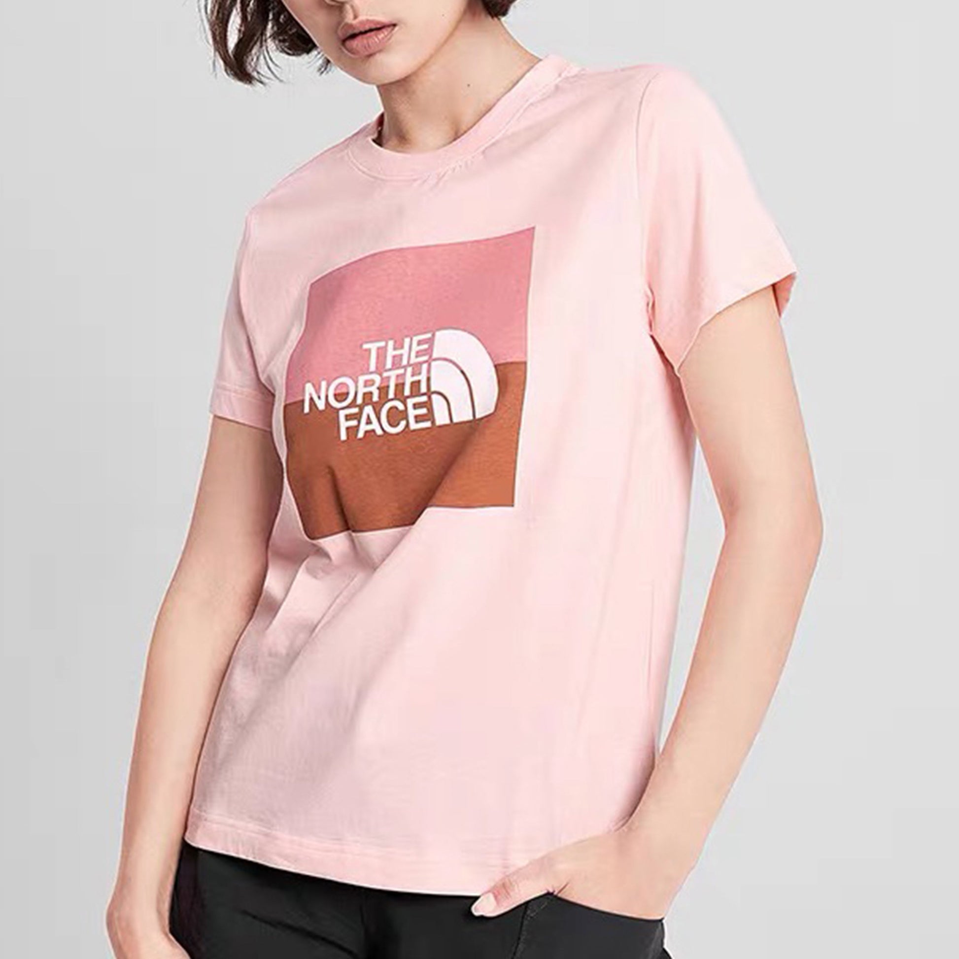 THE NORTH FACE Classic Box Logo Short Sleeve Pink 4NFU-K47